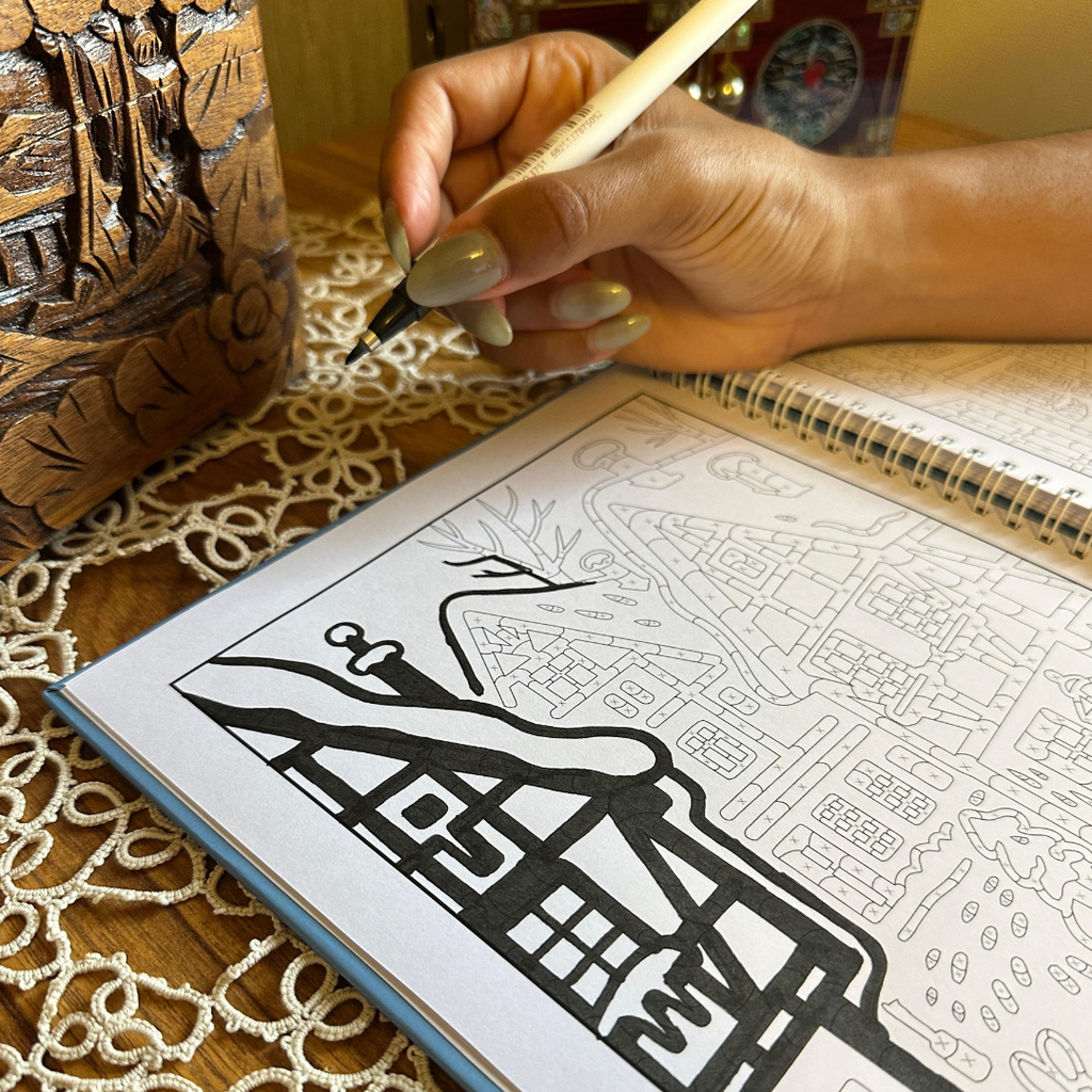 Winter Calm Edition – A one-color drawing ritual for inner peace and slow winter days