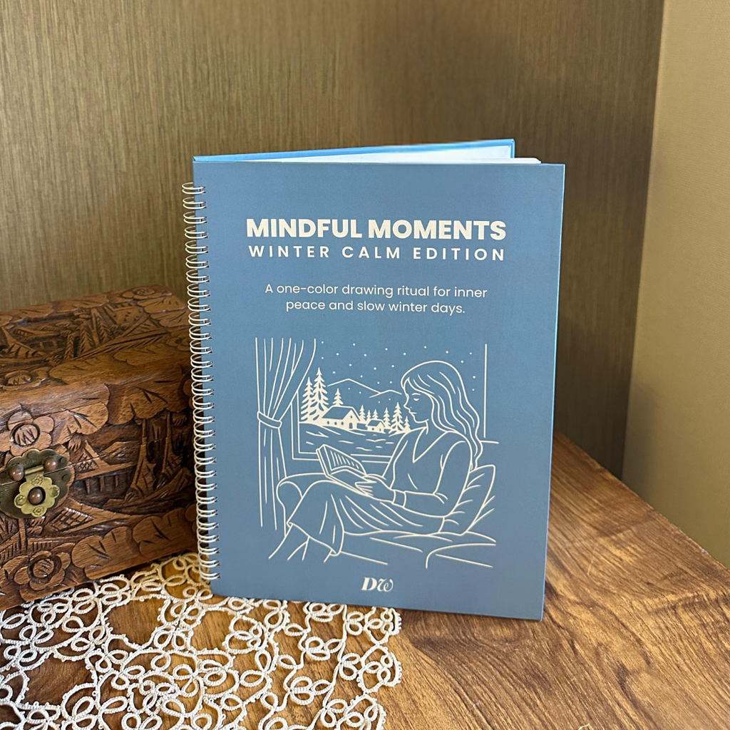 Winter Calm Edition – A one-color drawing ritual for inner peace and slow winter days