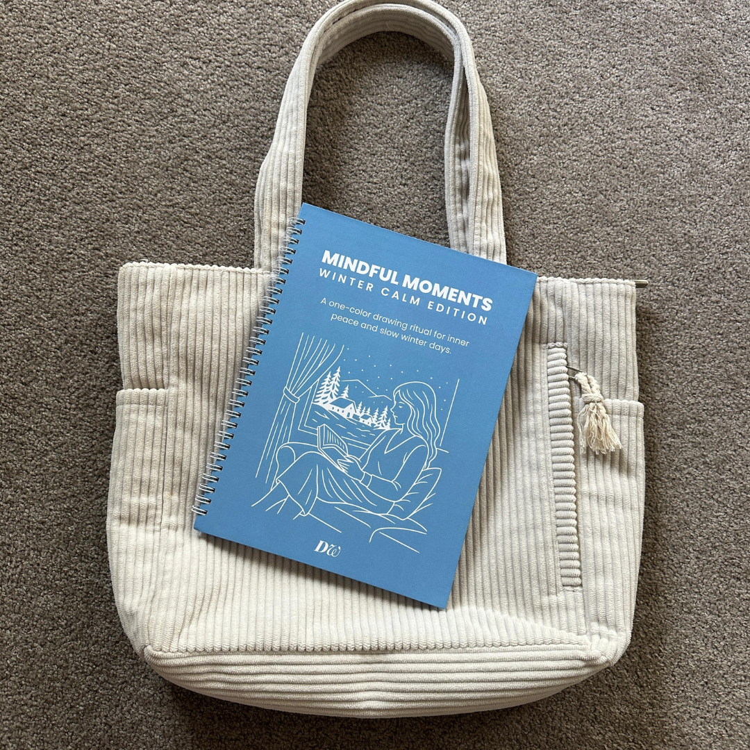 Winter Calm Edition – A one-color drawing ritual for inner peace and slow winter days