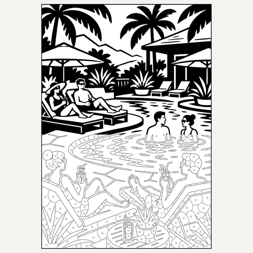 Everyday Escape Edition – A one-color drawing ritual for inner calm and everyday stillness