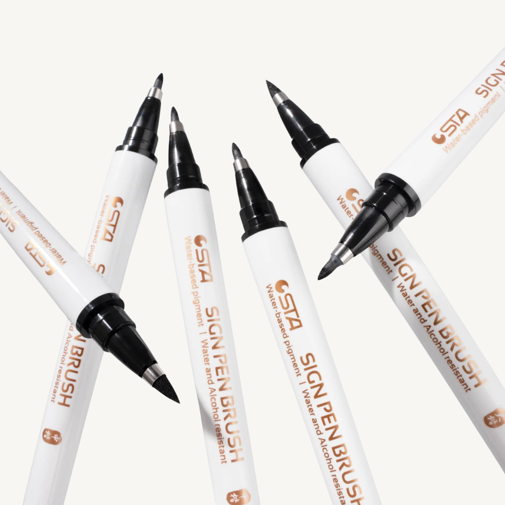 Artist 8-Pack Coloring Pens — Fine, Medium & Broad Tips