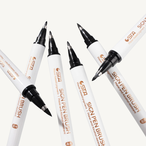 Artist 8-Pack Coloring Pens — Fine, Medium & Broad Tips