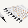 Artist 8-Pack Coloring Pens — Fine, Medium & Broad Tips