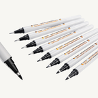 Artist 8-Pack Coloring Pens — Fine, Medium & Broad Tips
