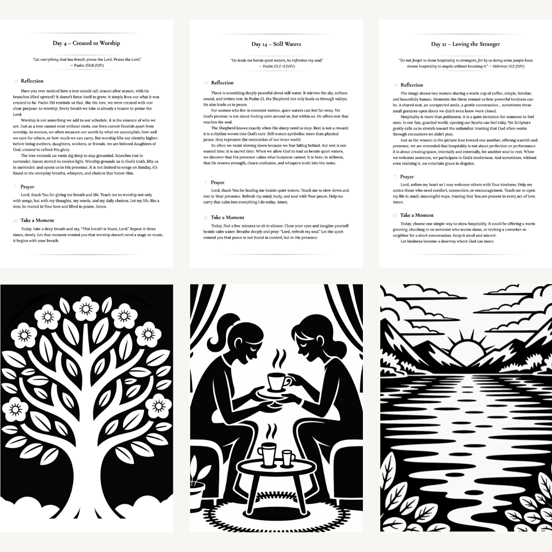 Choose What Brings You Peace – A 30-Day Devotional Coloring Journey