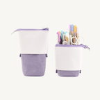 Corduroy Standing Pencil Case – Minimal Desk Organizer