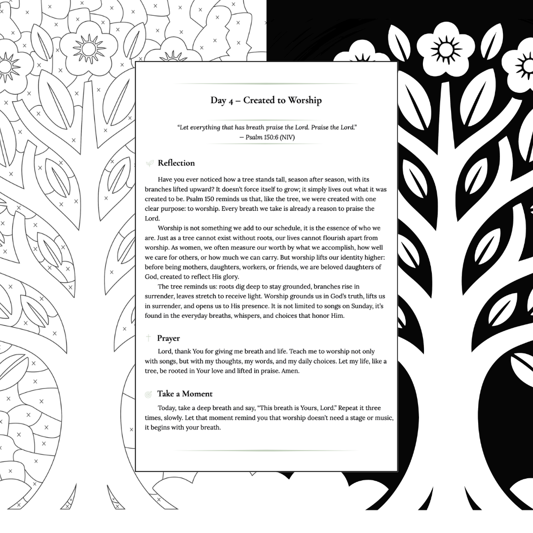 Choose What Brings You Peace – A 30-Day Devotional Coloring Journey