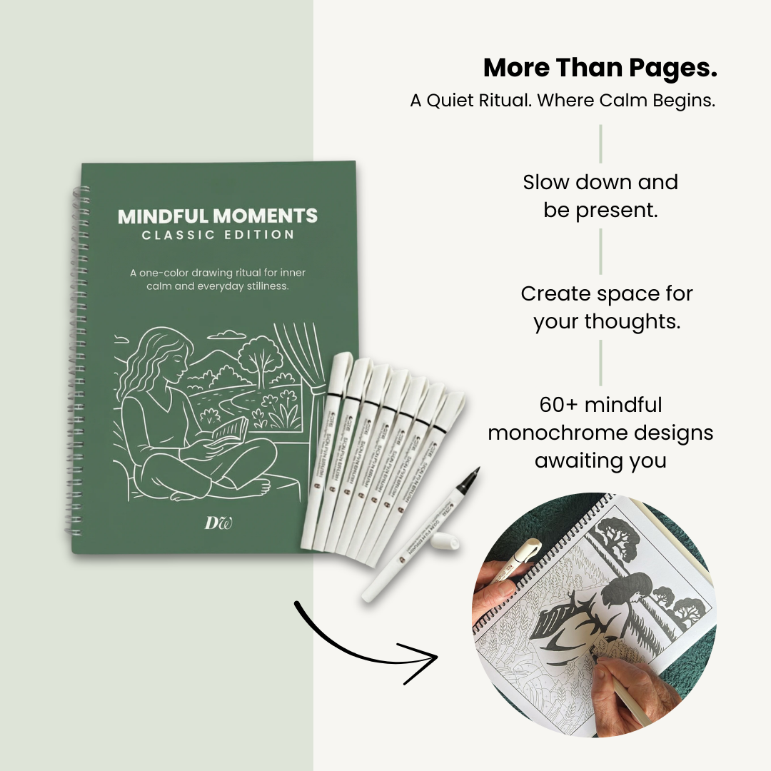 Classic Edition – A one-color drawing ritual for inner calm and everyday stillness