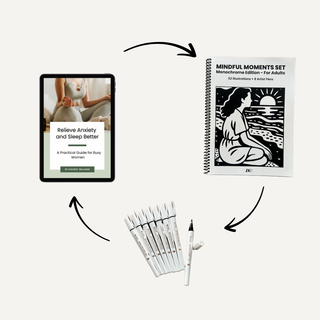 Mindful Moments – Monochrome Coloring Book for Calm & Clarity